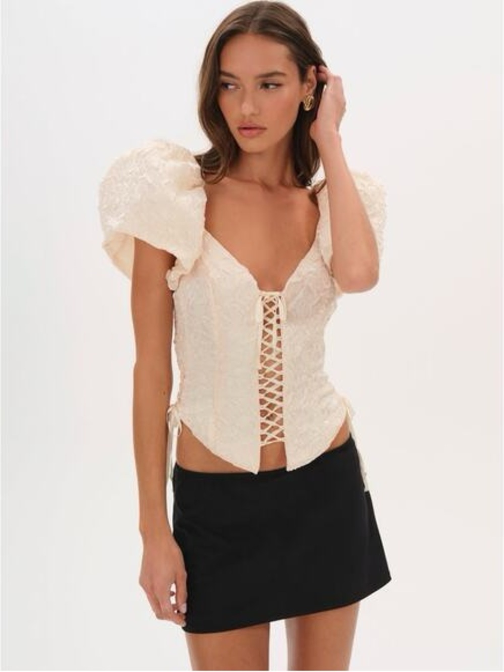 For Love & Lemons Frosted Organza Top